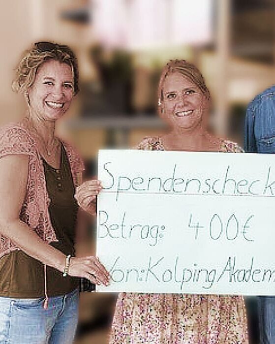 Scheckübergabe der Spende