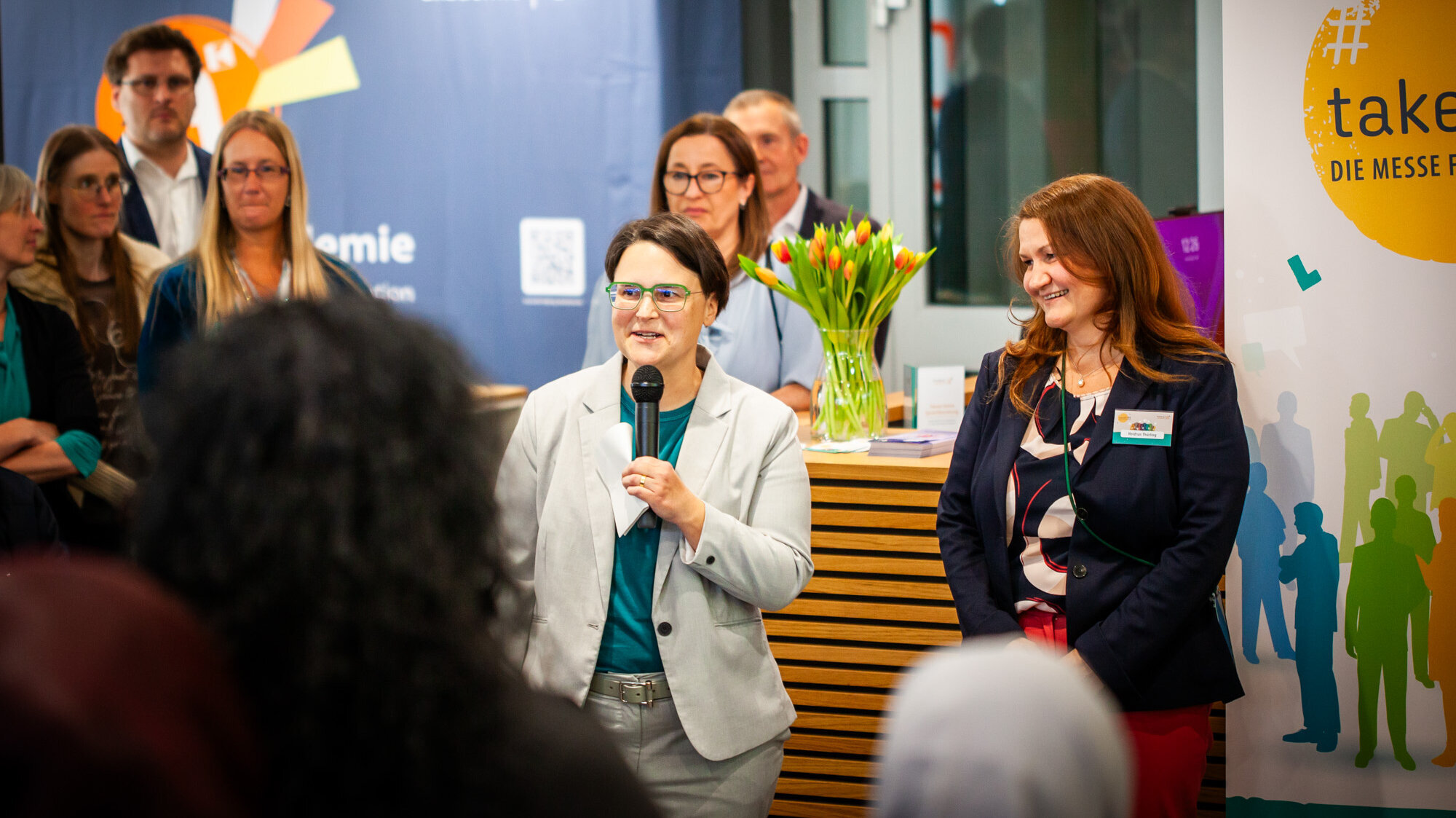Bundesagentur für Arbeit Augsburg als Unterstützerin bei der takeCARE 2026 Jobmesse der Kolping Akademie Augsburg